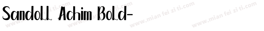 Sandoll Achim Bold字体转换